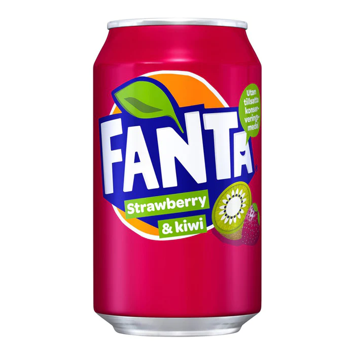 Pack de 24 canettes  Fanta fraise/kiwi , 33 cl